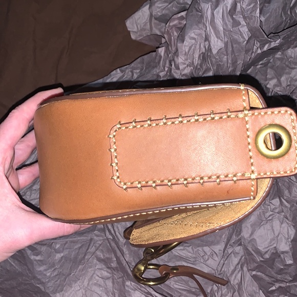 NWT new Frye Ilana Color Block Crossbody in Cognac - Picture 7 of 11